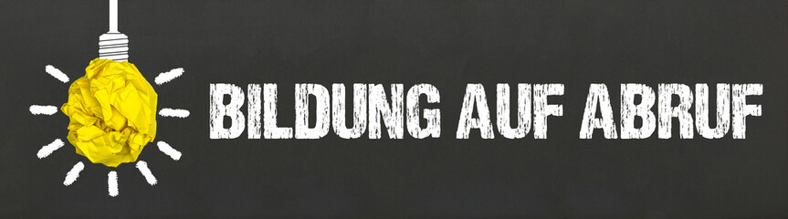 Fototapeta premium Bildung auf Abruf 