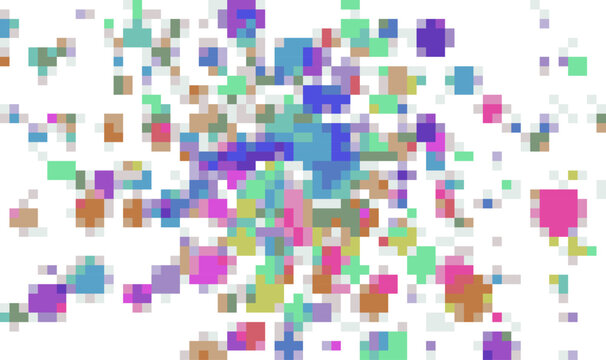 Pixel art abstract concept. Nostalgic retro game style illustration. Dotted pattern. Concept Pixel mosaic textures. 80s-90s style. Soft retro dithering bayer 4x4. Concept: retro graphics, old computer