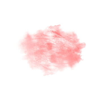 Red Watercolor Paint Splash Brush Texture for Creative Graphic Design isolated transparent background