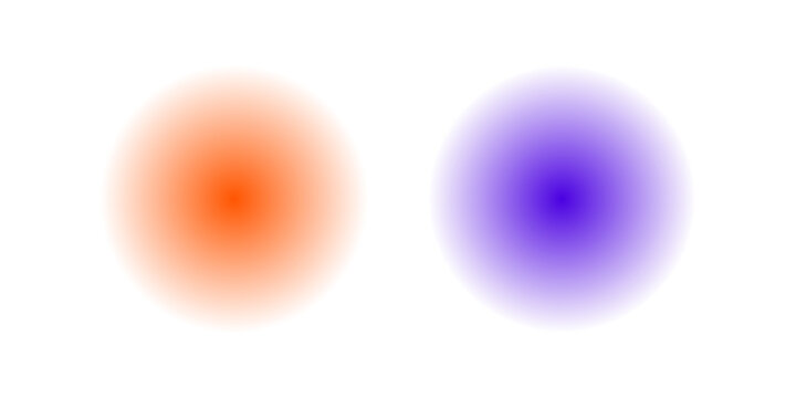 Orange and Purple Gradient Circle Elements for Modern Abstract Design isolated transparent background