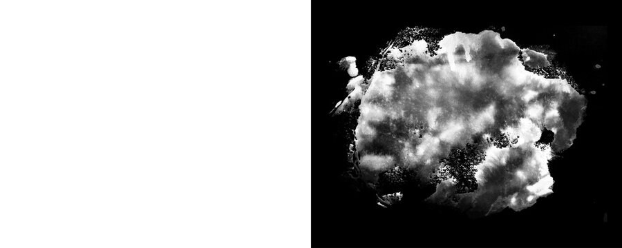 Black and White Grunge Paint Texture Collection for Creative Graphic Design isolated transparent background