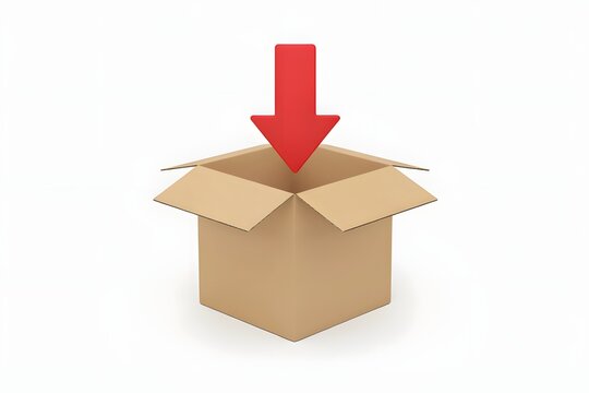 Download or Delivery Box Icon