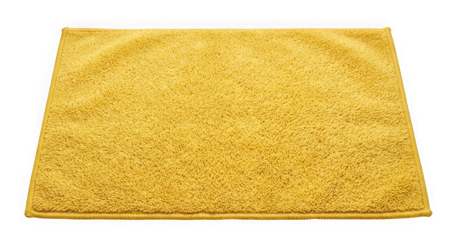 yellow microfiber cleaning cloth towel auto detailing accessory isolated on transparent background