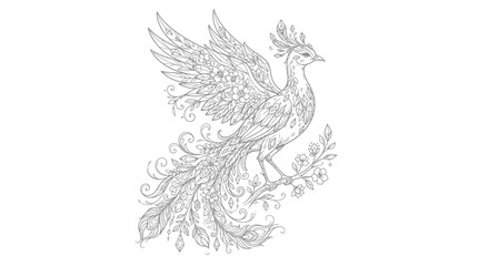 Fototapeta premium vector illustration of a bird