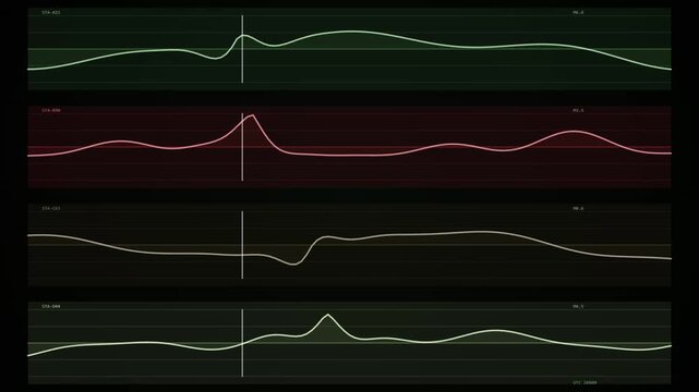 Abstract waveform graphic suitable for backgrounds and overlays in technologythemed projects.