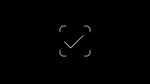 Biometric authentication animation showing a fingerprint scan for secure identification. Suitable for tech, security, and identity verification
