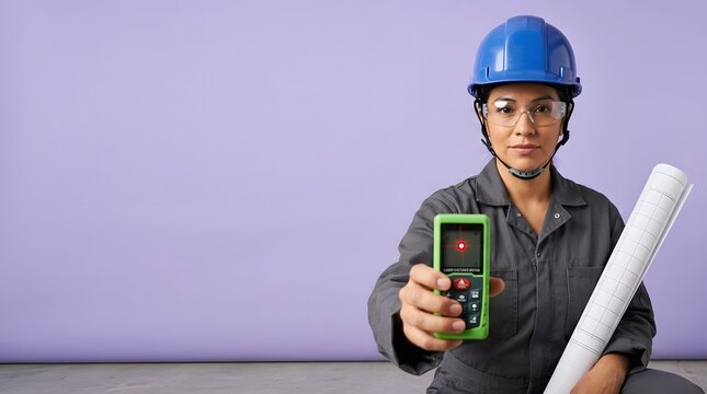 Person wearing a hard hat or safety gear magnificently showcased
