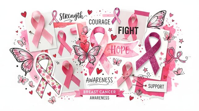 Raising awareness and supporting the fight against breast cancer a visual representation of hope strength and solidarity during breast cancer awareness month encouraging early detection