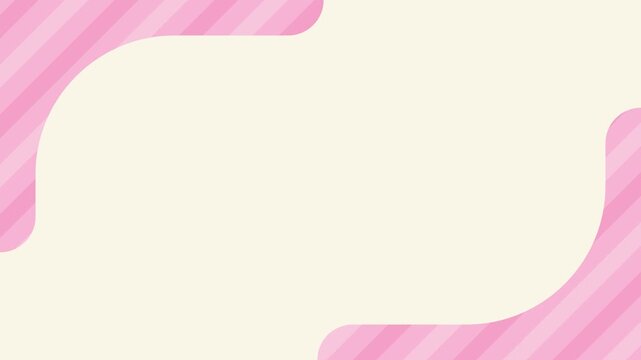 カギカッコの中をピンク色のストライプが移動する抽象モーション背景アニメーション