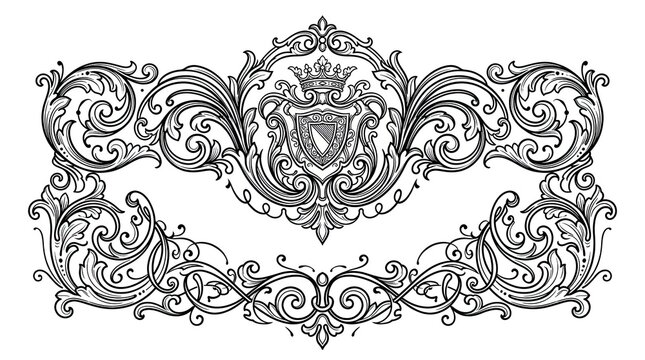 vintage floral frame