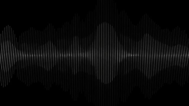 Flowing Audio Frequency Wave Visualization