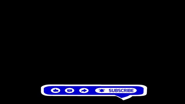 Subscribe Button Pop Up bottom Position Transparent Background Help you simplify your editing workflow with a ready to overlay subscription button that appears on top of your project