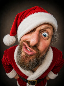 Lustiges Weihnachtsportrait