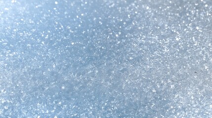 Fototapeta premium Sparkling Crystals on a Soft Blue Background with Natural Shimmering Light