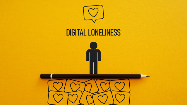Digital Loneliness in a Hyperconnected World, Social Isolation, Social Media Disconnection, Technology Dependence, Online Relationships, Mental Wellbeing, Human Connection, Digital Detox