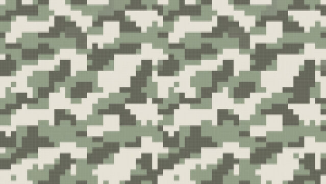 Green Beige Digital Camouflage Pattern Seamless Military Background, Green Beige Camo Pattern Digital Military Texture Background