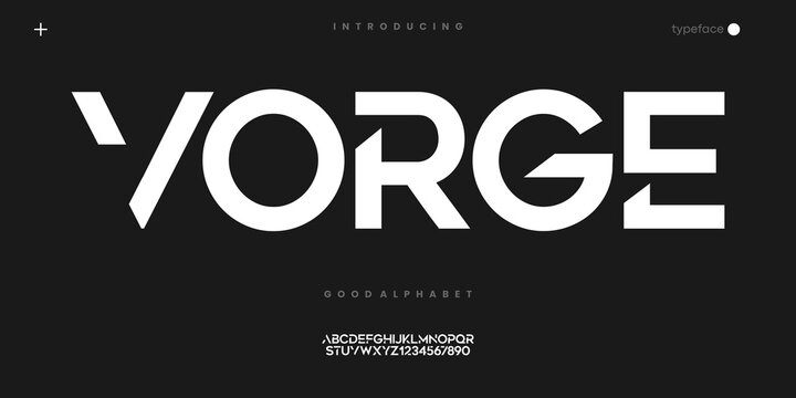 Modern Futuristic Font for Tech Logo Branding and Digital Typography