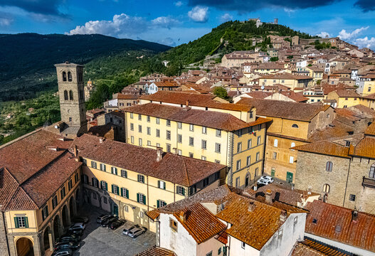 View of Cortona, Arezzo, Tuscany, Italy