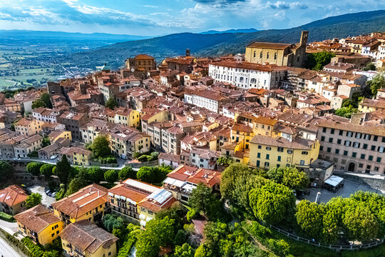View of Cortona, Arezzo, Tuscany, Italy