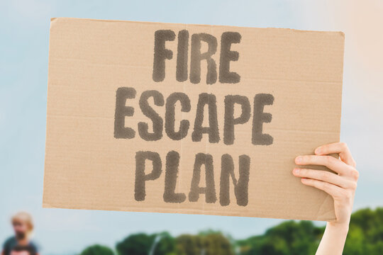 "Fire escape plan" Practice fire drills for kids home alone. FIRE. ESCAPE. PLAN. PREPAREDNESS. SAFETY.
