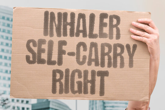 "Inhaler self-carry right" State law lets my child keep their inhaler. SELF-CARRY. INHALER. RIGHT. SCHOOL. LAW.