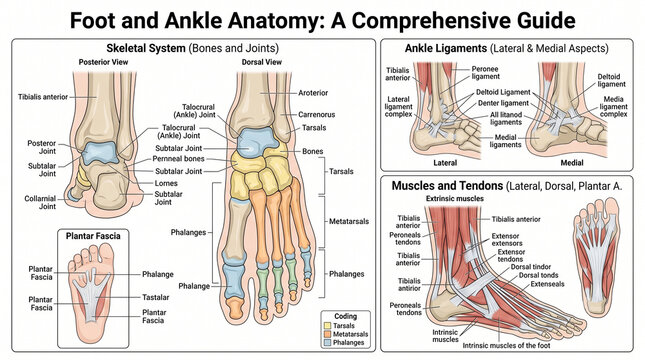 Anatomy of the Human Foot and Ankle