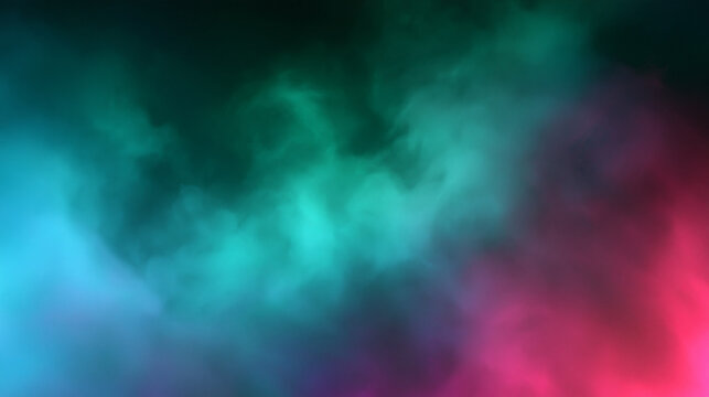 Abstract Colorful Smoke and Fog Background Effect