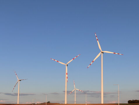 Turbine eoliche nel parco eolico
