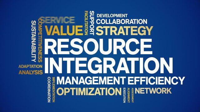 Resource integration animated word cloud-text design animation tag kinetic typography seamless loop.