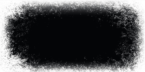 Obraz premium Window frame with ice borders surrounding transparent center. Frosty textured backdrop with snow crystals, cold mist and natural winter effect. Vector decorative icy background with frozen edges