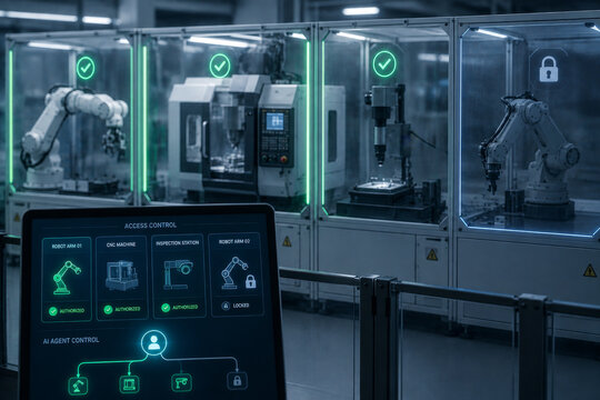 Automated Smart Factory with Robotic Arms and AI Control Interface