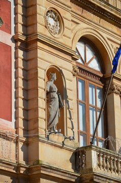 facade of the Town Hall of Grammichele