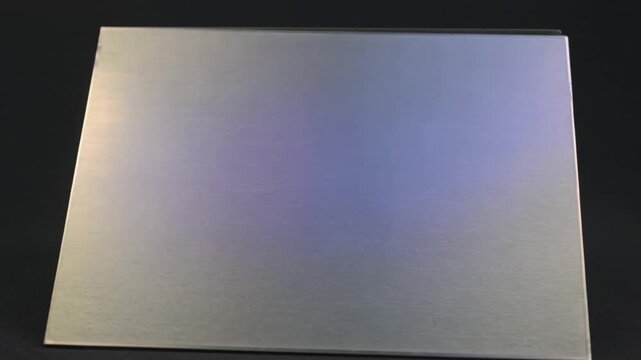 Anodised Titanium Rainbow Surface, Macro Close-Up, 4K Stock Video