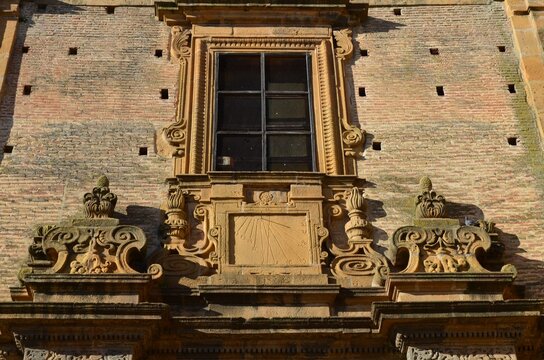 Facade of the Church of San Rocco, located in Piazza Garibaldi in Piazza Armerina
