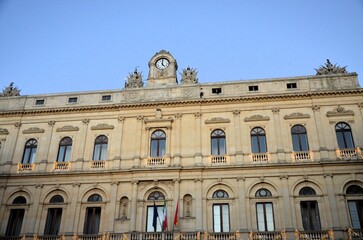 Obraz premium monumental facade of Palazzo dell'Aquila