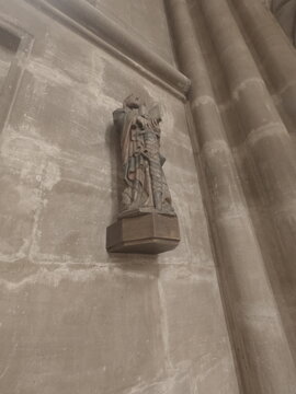 Marburg, Germany 07.14.2019: Interior of St. Elizabeth's Church (Elisabethkirche) in Marburg