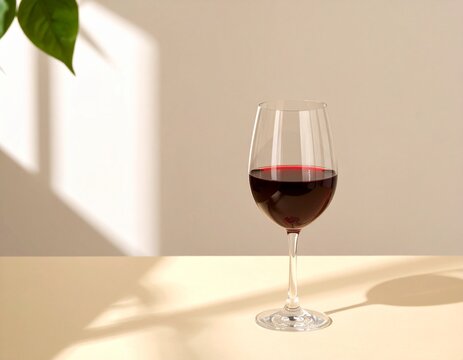 red win in beautiful glass