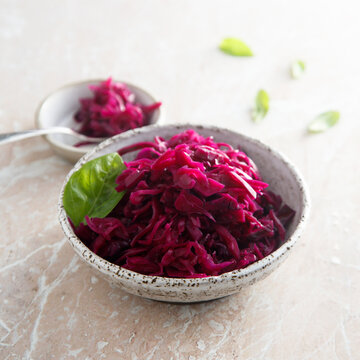 Pickled red cabbage