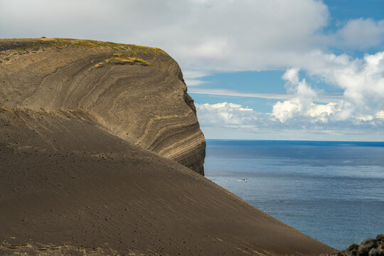Volcanic Landscape of Capelinhos Volcano. Faial Island, Azores, Portugal