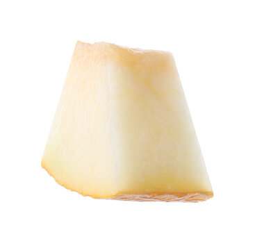 Piece of sweet melon on transparent background