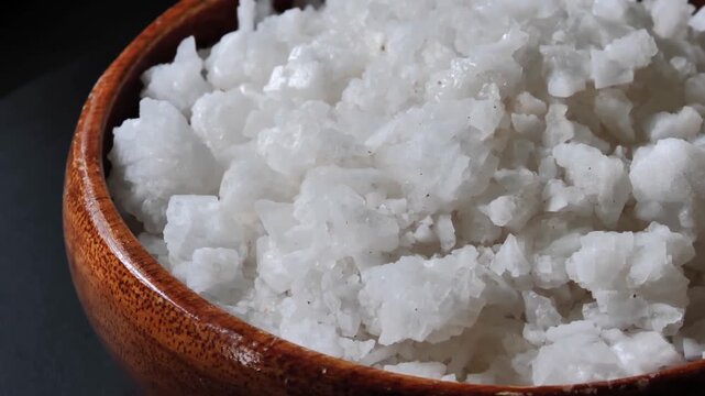 Sea Salt in a Ceramic Bowl
