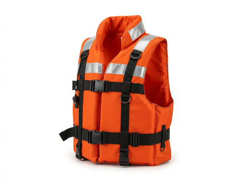 Bright Orange High Visibility Life Vest