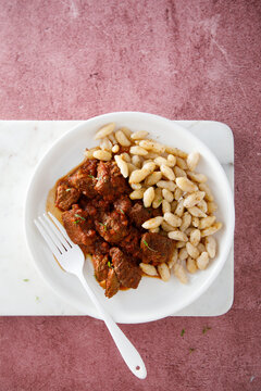 Beef goulash with homemade pasta