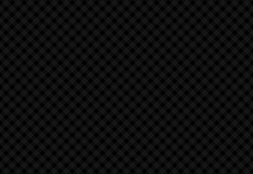 Dark black diamond grid pattern with subtle textured lines creating an elegant modern geometric seamless background