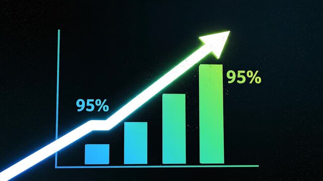 Business growth chart showing 95 percent success with upscaled-video (2)