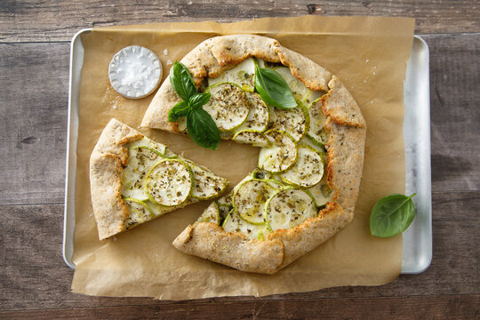 Courgette galette