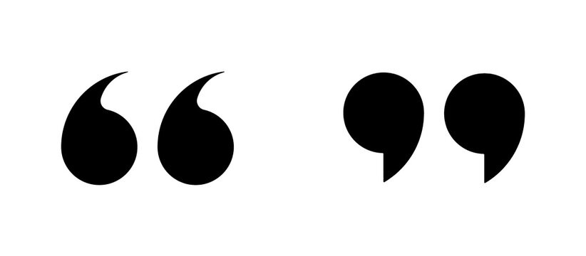 Quote Icon Set for Citation, Speech, Testimonial, Comment and Typography Design. Vector Illustration.