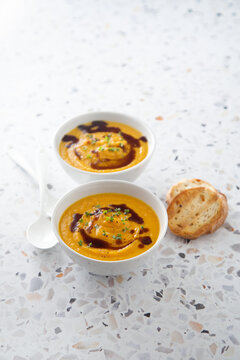 Traditional pumpkin soup