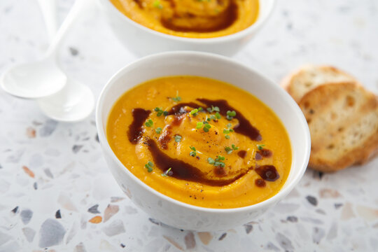 Traditional pumpkin soup