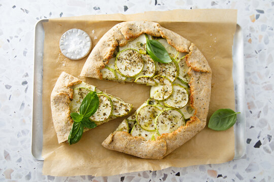 Courgette galette